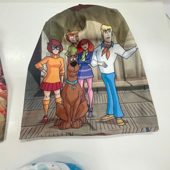 3 Teen Scooby Cartoon Beanies Multicolor Soft & Warm Multicolor One Size - Picture 3 of 5